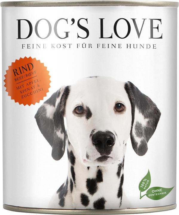 Produktbild Dog's love Adult Rind, Apfel, Spinat & Zucchini (Adult, 6 Stk., 200 g)