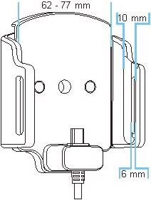 Actual product image Brodit PDA holder active