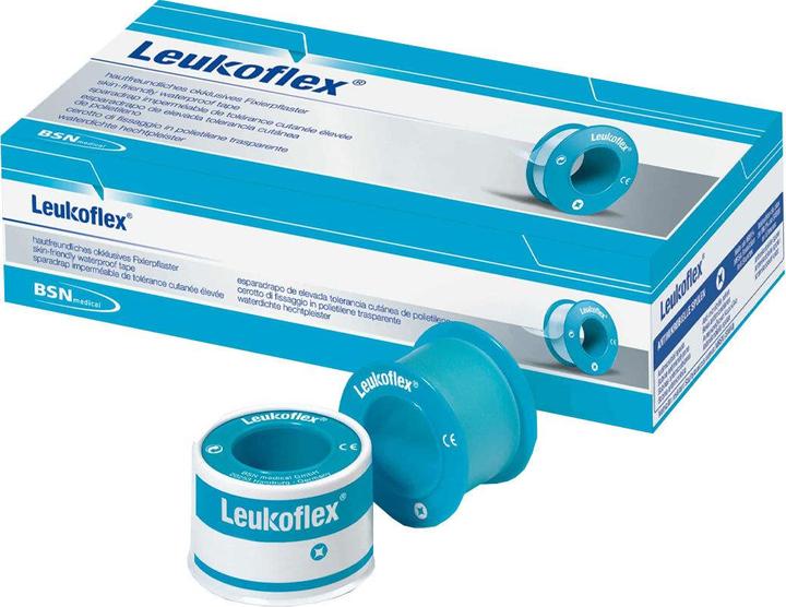 Produktbild BSN Leukoflex® Fixierpflaster ohne Schutzring 5 m x 2.50 cm / 12 Stück (12 x)
