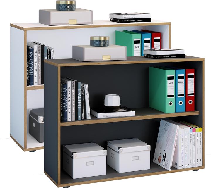 VCM Regal Bücher Ordner Aktenregal Salia 2f