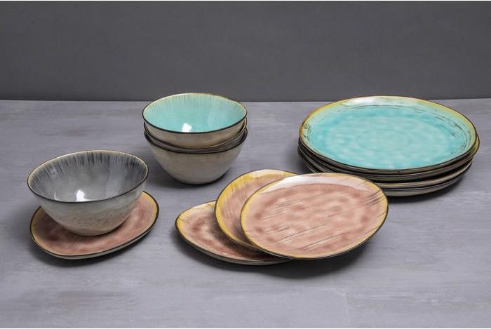 Kare Design Set di stoviglie Crackle Vivido (12/set)