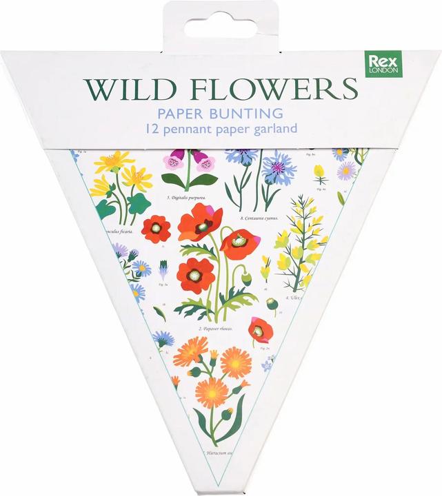 Actual product image Rex London paper garland wild flowers