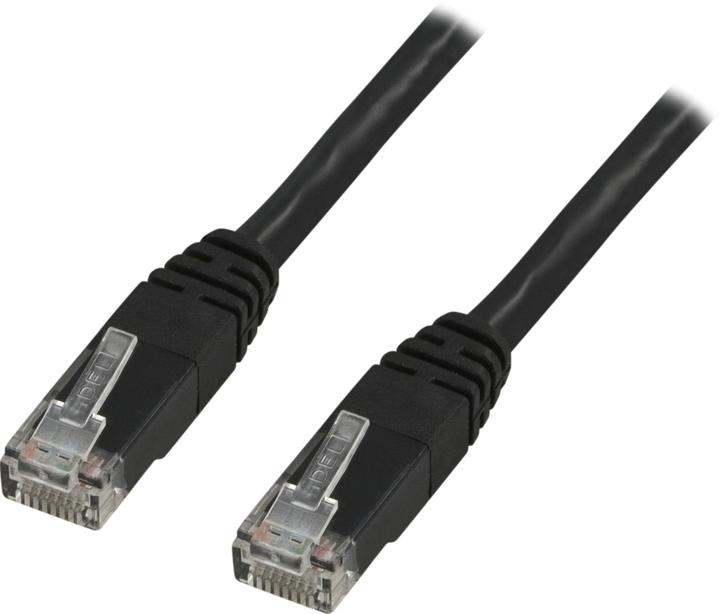 Produktbild Deltaco UTP Cat5e - 2 m - RJ-45 - RJ-45 - Schwarz (U/UTP, CAT5e, 2 m)