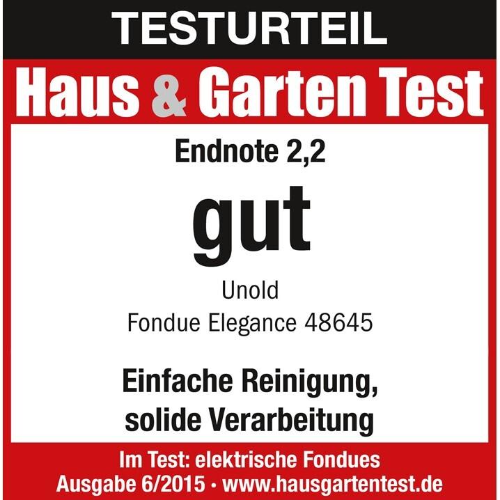 Produktbild Unold Fondue Elegance (Schokoladenfondue, Käsefondue)