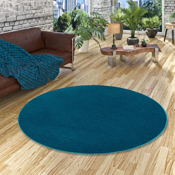 Produktbild Snapstyle Hochflor Velours Teppich Luna Rund (133 x 133 cm)