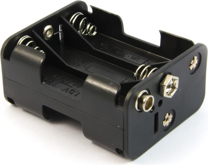 Produktbild Purecrea Batteriefach / Batteriehalter 6 x AA mit 9V Stecker Anschluss