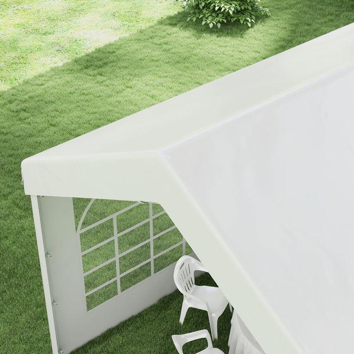 Actual product image Swisshandel24 Seitenteil mit Fenster, Seitenwand für Pavillon ca. 6 x 2 m Seitenplane Ersatzwand für Partyzelt, We (600 cm, 597 cm)