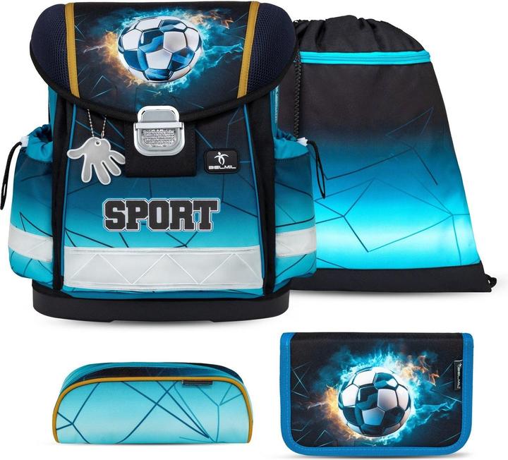 Immagine prodotto Belmil CLASSY Schulrucksack-Set Fire Football (19 l)