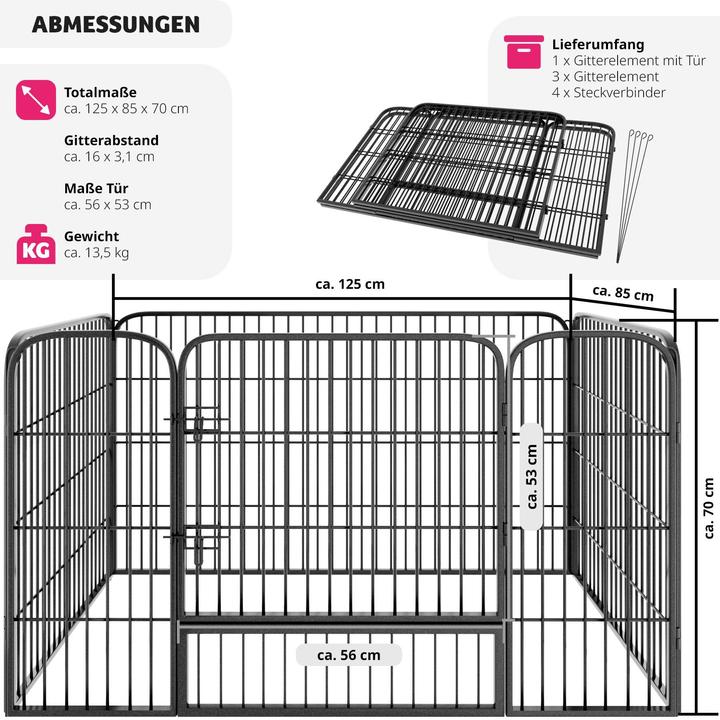 Image du produit tectake Enclos Extérieur ou Intérieur