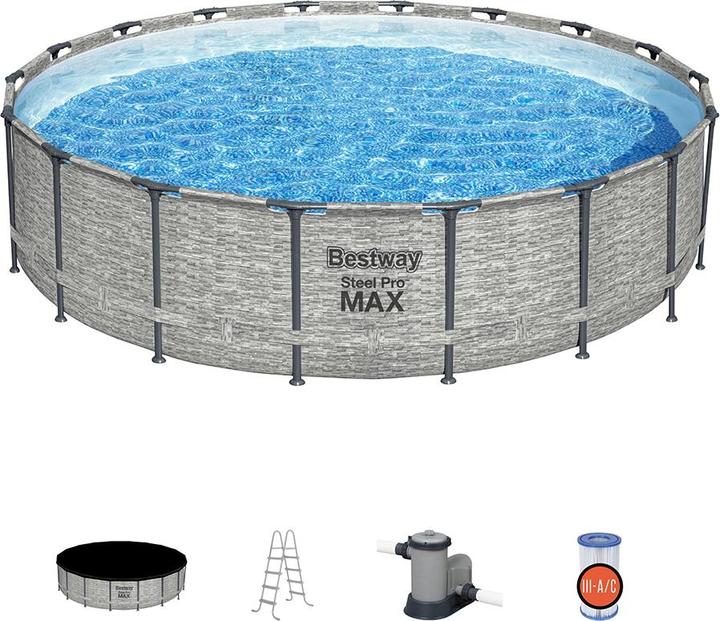 Immagine prodotto Bestway Steel Pro Max Pool Set (Ø 549 x 122 cm)