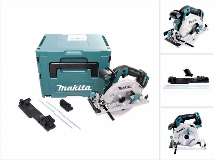 Produktbild Makita DHS 680 ZJ Akku Handkreissäge 18 V 165 mm Brushless + Adapter + Makpac - ohne Akku, ohne Lade