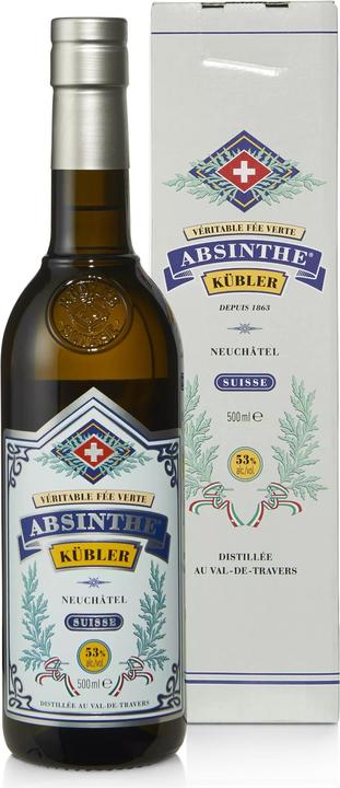 Produktbild Kübler Absinthe (18 Jahre, 53 %, Schweiz, 1 x 50 cl, Absinth)