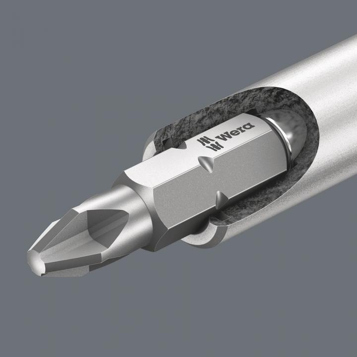 Produktbild Wera Kraftform Kompakt 28 B (PH2X 25mm, PH1 x 25 mm, Pz2x25mm, slot 1 x 5.5 x 25 mm, PZ 1 x 25, slot 1.2 x 6.5 x 25 mm)