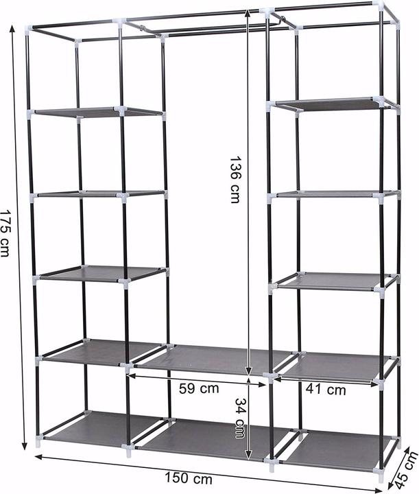 Actual product image Songmics Miranda (150 x 45 x 175 cm)