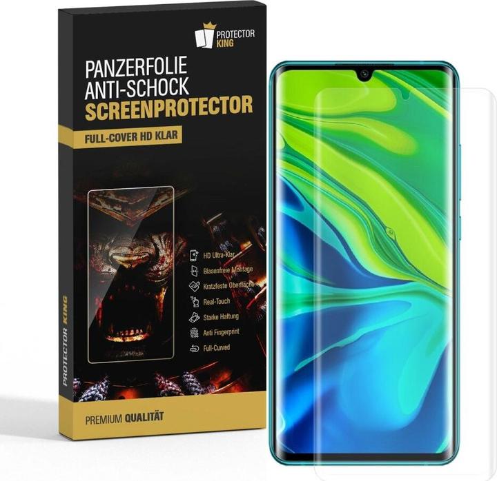 Produktbild Protectorking 3x Panzerfolie Anti-Shock HD Klar (3 Stück, Xiaomi Mi Note 10 Pro)