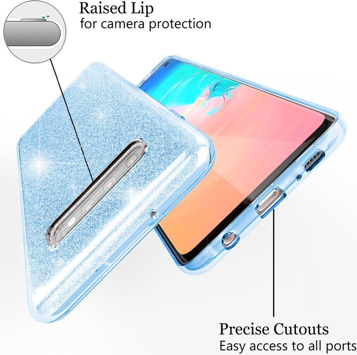 Actual product image Nalia Glitter cover (Samsung Galaxy S10+)