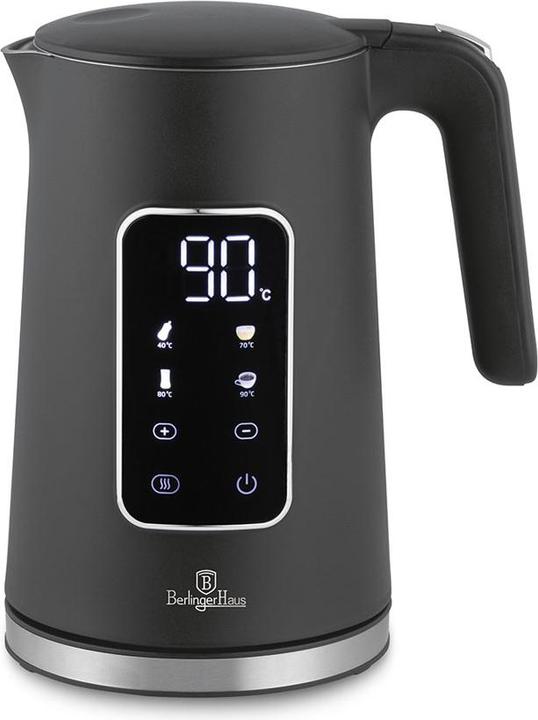 BerlingerHaus Haus Wasserkocher 1.7L mit Digitalanzeige Anthracite Collection (1.70 l)