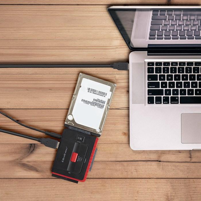 Immagine prodotto Qoltec 50645 Adattatore da USB 3.0 a IDE SATA