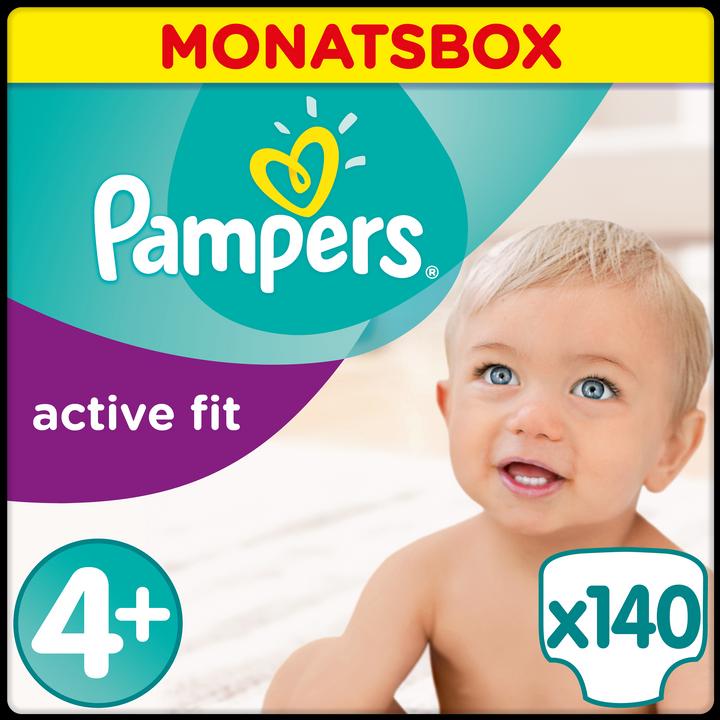 Produktbild Pampers Active Fit (Gr. 4+, Monatsbox, 140 Stück)