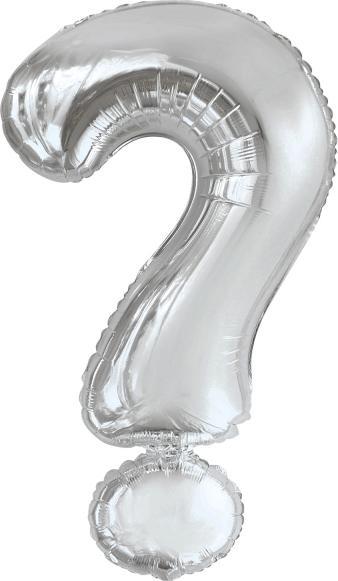 Actual product image Amscan Foil Balloon Maxi Question Mark silver (5 x)