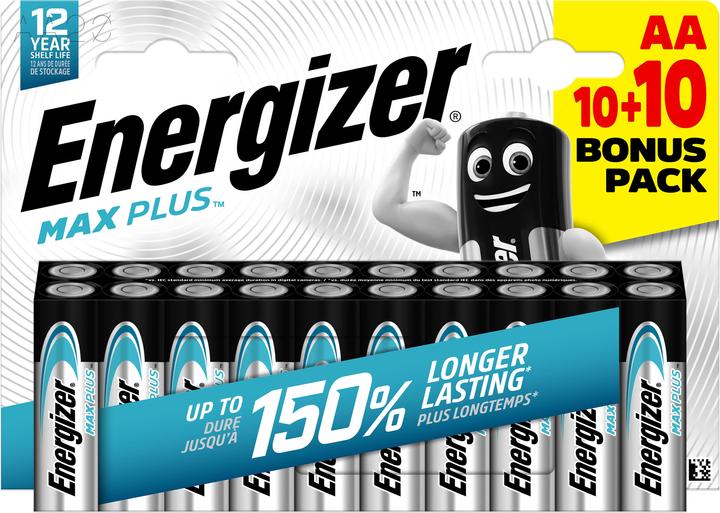 Actual product image Energizer Max Plus (20 pcs., AA, 2800 mAh)