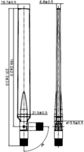 Actual product image Delock LTE/HSPA/GSM antenna, SMA connector (GSM)