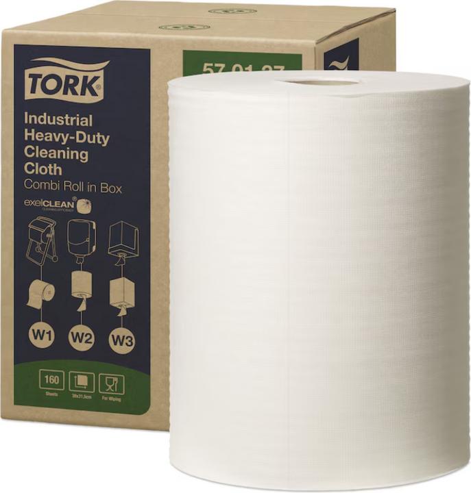 Actual product image Tork Extra Strong Industrial Cleaning Cloths White W1/2/3 570137 (1 pcs.)