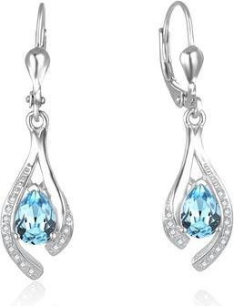 Immagine prodotto Beneto Splendidi orecchini in argento con zirconi azzurri AGUC2693-T