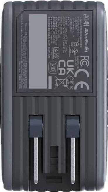 Actual product image AVerMedia Charging dock, EliteGO (GC313Pro) Black, 100W GaN, HD (Mac)
