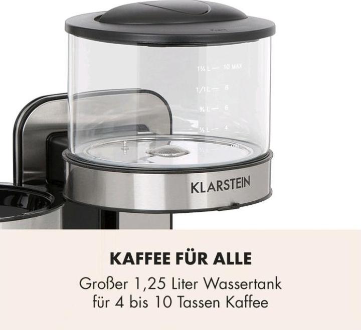 Produktbild Klarstein Soulmate Kaffeemaschine 1800 W Silber