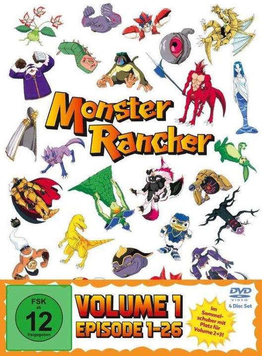Monster Rancher Vol. 1 (Ep. 1-26) in collector's slipcase (4 DVDs) (DVD, 1999, German, Japanese)