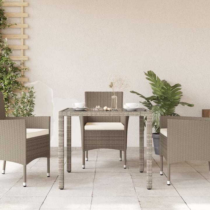 Image du produit VidaXL Gartentisch mit Glasplatte (90 cm)