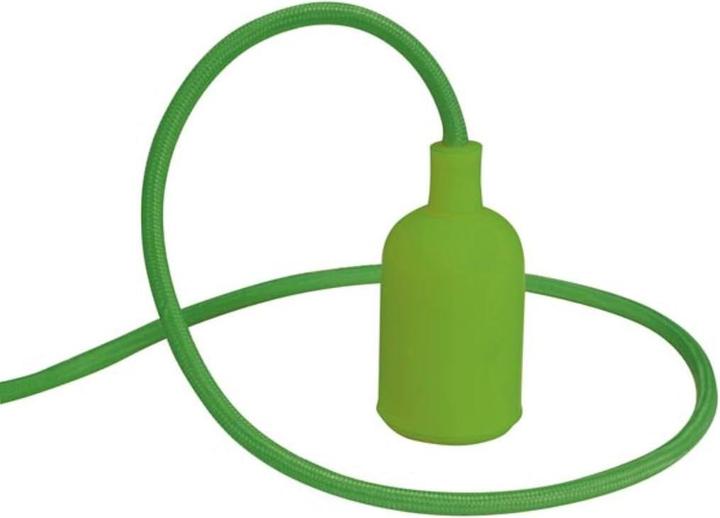 Immagine prodotto Vellight Lampada a sospensione di design con cavo tessile - Verde (E27)