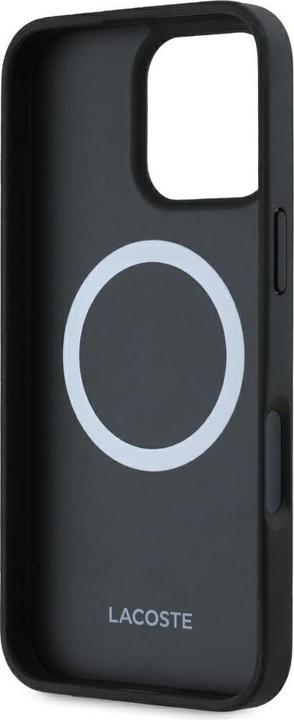 Image du produit Lacoste Set 2in1 Case + Cable USB-C Iconic Petit Pique Woven MagSafe for iPhone 16 Pro Max black (Apple iPhone 16 Pro Max)