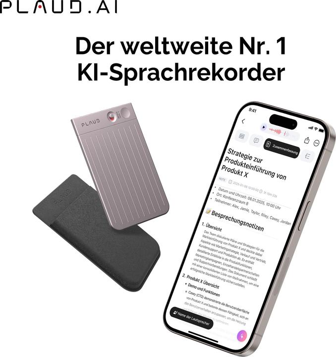 Image du produit Plaud Note AI Recorder (64 Go)