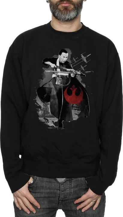 Actual product image Star Wars Mens Rogue One Aiming Chirrut Sweatshirt (L)