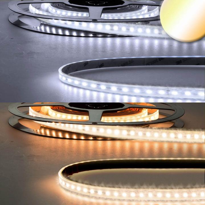 Isoled LED CRI923/950 Flexband Streifen, 24V, 10W/10W, IP68, weissdynamisch, 240 LED/m (240 cm)