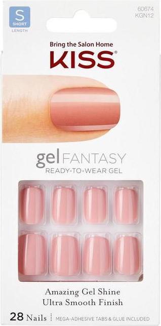 Produktbild KISS Gel Fantasy (Kunstnägel, Durchsichtig, Rose)