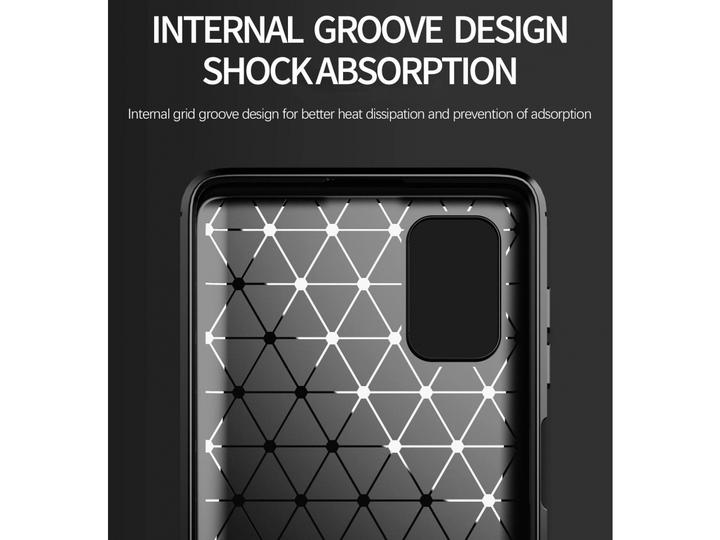 Produktbild Screenguard Samsung Galaxy M51 Hülle Carbon Brushed Soft TPU (Samsung Galaxy M51)