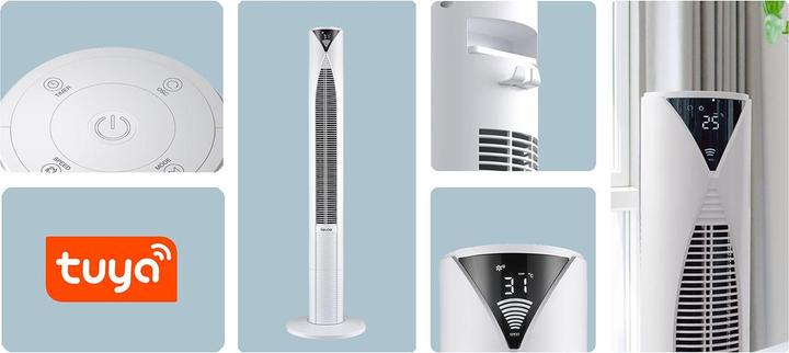 Image du produit Lovio LVTF202Y24C Tower Fan AirWave PRO White (54 dB)
