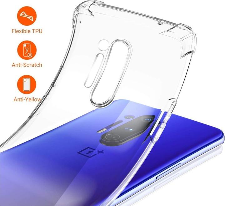 Actual product image Screenguard OnePlus 8 Pro Crystal Soft Airbag Bumper (OnePlus 8 Pro)