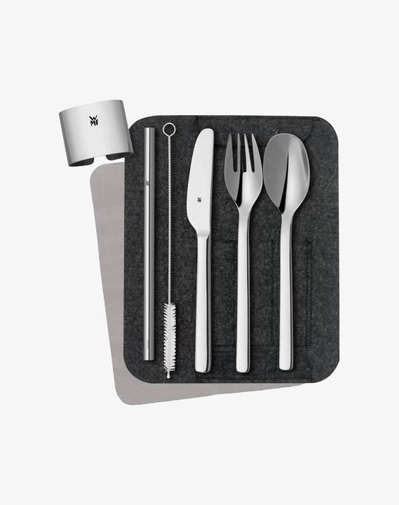 Produktbild WMF Besteckset Outdoor Reisebesteck my2Go 8-teilig Campingbesteck mit Etui (8 Stück, Besteck Set)