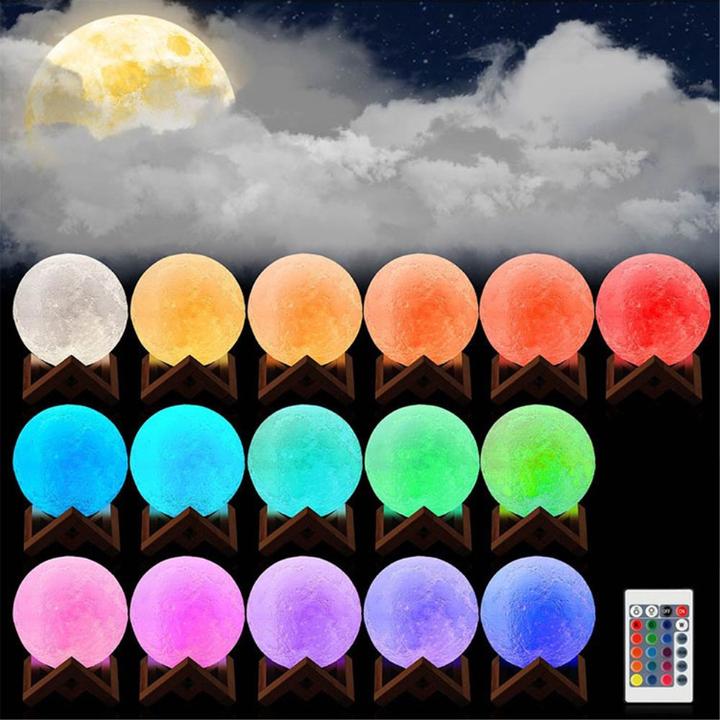 Actual product image Cover-Discount Moon lamp 3D