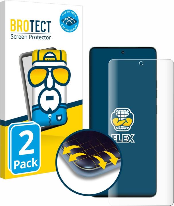 Actual product image BROTECT Full-Screen Protector (2 Piece, Motorola Edge 50)
