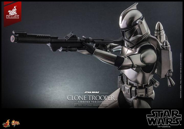 Produktbild Hot Toys Star Wars figurine 1/6 Clone Trooper (Chrome Version) 30 cm