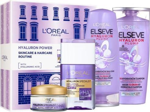 L'Oréal Paris Hyaluron Power Skincare & Haircare Routine (Gesichtspflege set)