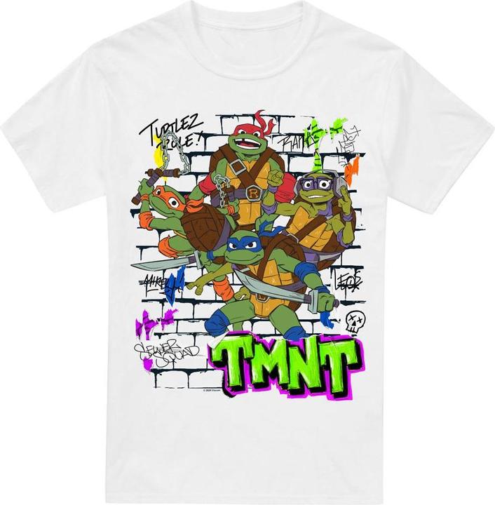 Immagine prodotto Teenage Mutant NT Maglietta Muro di Mattoni Poster Uomo (M)