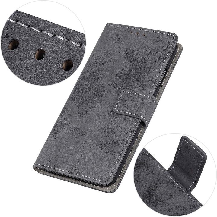Immagine prodotto Cover-Discount Xiaomi Redmi Note 9 Pro - Custodia Vintage Suede Look Grey