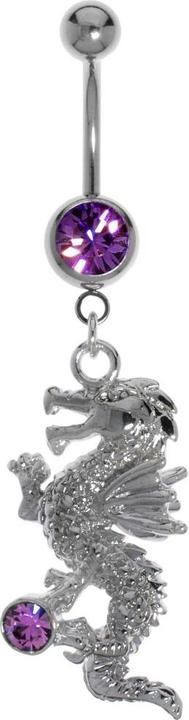 Produktbild Bijouteria Bauchpiercing (Kristall, Messing rhodiniert, Chirurgenstahl 316L)