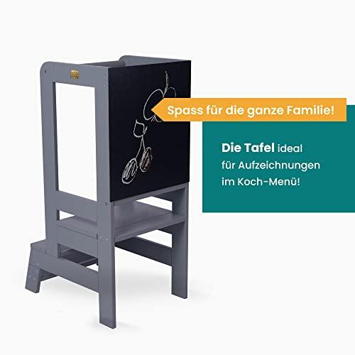 Actual product image Activity Board Learning tower for children - Adjustable learning tower for babies made of natural wood with